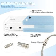 shumee 5x IDENTIFIKATOR PRTLJAŽNE OZNAKE NASLOVLJANJE OZNAKE KOVINSKA NALEPKA za LETALO