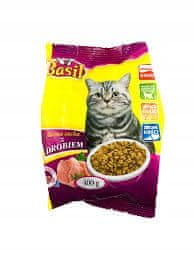 shumee Bazilika suha hrana 400 g s perutnino za mačke 1 kos.