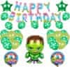 ROJSTNODNEVNI DEKORACIJSKI SET HULK BALLONS NAPIS