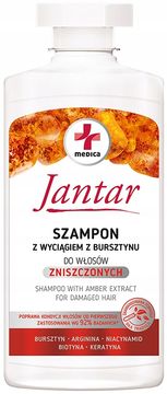 shumee JANTAR MEDICA šampon za poškodovane lase AMBER BIOTIN 330 ml