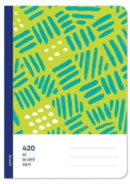 Optys Šolski zvezek 420 woodless clean - žig