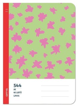 Optys Šolski zvezek 544 brezlesna črta - račke