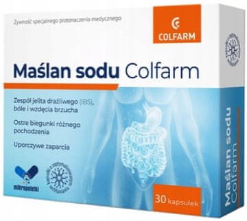 shumee NATRIJEV BUTIRAT 300 mg napenjanje sindrom razdražljivega črevesja Colfarm 30 kapsul