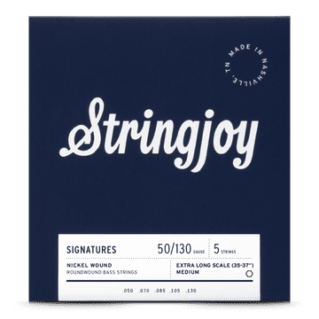 shumee Stringjoy BA50130XL poniklované struny na basgitaru 50-130 5-strunné extra dlhé