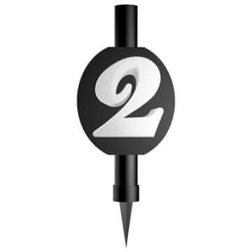 shumee Fontana za torto, s številko 2, 12 cm