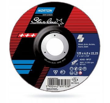 shumee DISK ZA BRUSENJE KOVINE IN JEKLA 125x6