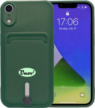 shumee SILIKONSKI OVITEK ZA APPLE IPHONE XR 6.06" OVITEK ZELEN + REŽA ZA KARTICO