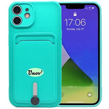 shumee OVITEK APPLE IPHONE 12 MINT GREEN SILIKON + MESTO ZA ID KARTICE