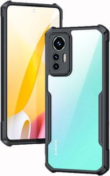 shumee OVITEK ZA XIAOMI 12 LITE CLEAR BACK BLACK FRAME ODPOREN NA PRASKEM