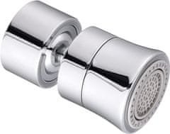 shumee 360° VRTLJIV PREZRAČEVALNIK PIPE KROMIRANI PODALJŠEK PIPE