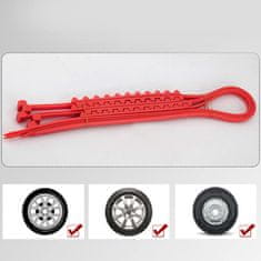 shumee PROTIZDRSNE VERIGE VEZICE ZA PNEVMATIKE ZA SNEG IN LED RDEČE 2 kom