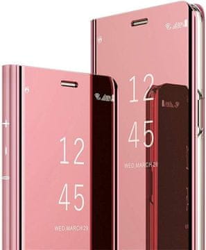 shumee OVITEK Z OGLEDALOM FLIP ZA SAMSUNG GALAXY M31 6.40"" OVITEK ROZA ROZA ZLATO