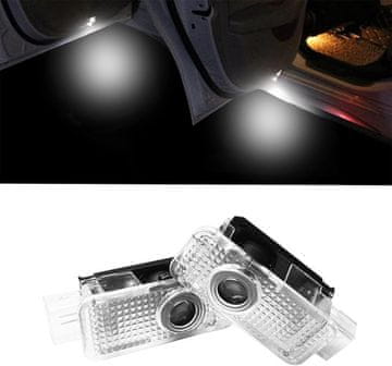 shumee AUDI LOGO LED PROJEKTOR ZA VRAT A1/3/4/5/6/7/8/R8/TT/Q7/Q5/Q3 2kos.