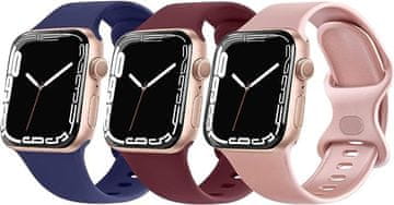 shumee 3x APPLE WATCH PAŠEK 38/40/41mm SE/9/8/7/6/5/4/3/2 RAZLIČNE BARVE