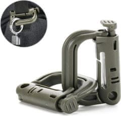 shumee 4x KARABIN MOLLE GRIMLOCK D-RING TACTICAL GREEN