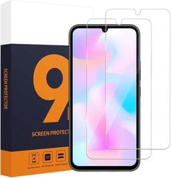 shumee 2X KALJENO STEKLO ZA SAMSUNG GALAXY A34 VISOKO ENOSTAVNA NAMESTITEV SOLID