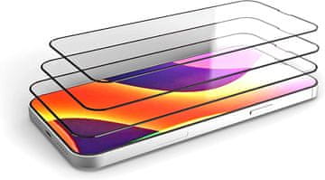 shumee 3x KALJENO STEKLO ZA APPLE IPHONE 13 PRO MAX 6.7"" ČRN OKVIR VISOKO