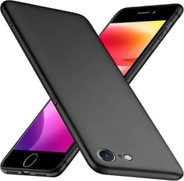 shumee OVITEK ZA APPLE IPHONE 7/8/SE 2020 SILIKONSKI ČRN FLEKSIBILNI A1660 A1863