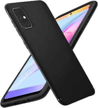 shumee SILIKONSKI OVITEK ZA SAMSUNG GALAXY A71 OVITEK ČRN MAT LIGHT SM-A715F