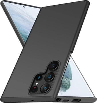 shumee ZADNJI OVITEK ZA SAMSUNG GALAXY S22 ULTRA 5G OVITEK MAT ČRNA SM-908