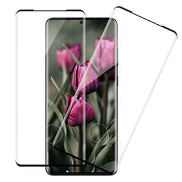shumee 2x KALJENO STEKLO ZA SAMSUNG GALAXY S20 5G ČRN OKVIR ZAOBLJENE STRANKE