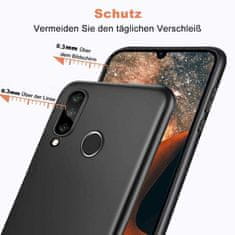 shumee OVITEK ZA HUAWEI P30 LITE ČRN MAT SILIKONSKI FLEKSIBILNI MAR-LX1A