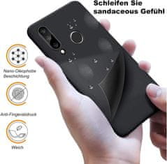 shumee OVITEK ZA HUAWEI P30 LITE ČRN MAT SILIKONSKI FLEKSIBILNI MAR-LX1A