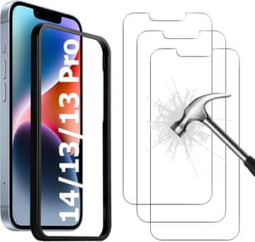 shumee APPLE IPHONE 14 KALJENO STEKLO SOLID A2882 3 KOS + KOMPLET ZA MONTAŽO