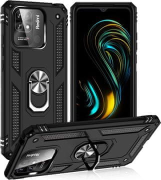 shumee OVITEK ČRN ZA XIAOMI REDMI 10C/POCO C40 STOJALO 220333QAG 220333QPG