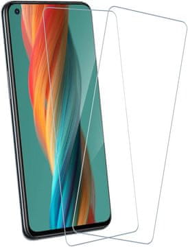 shumee 2x KALJENO STEKLO ZA ONEPLUS NORD 2 VISOKA ZAŠČITA DURABLE SOLID