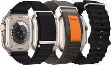 shumee APPLE WATCH PAŠEK ULTRA/ULTRA 2 49/45/44/42 mm set 3 kom.