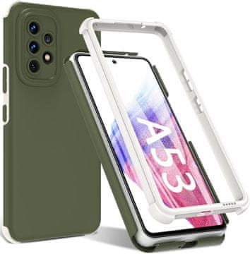 shumee BUMPER OVITEK ZA SAMSUNG GALAXY A53 5G ZAPRTA POPOLNA ZAŠČITA ZELENA