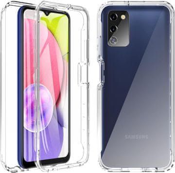 shumee BUMPER OVITEK ZA SAMSUNG GALAXY A03s PROZOREN + ZAŠČITA ZA EKRAN SM-A037F