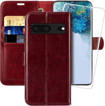 shumee OVITEK ZA GOOGLE PIXEL 7 RJAV ZAPRT OVITEK Z ZAKLOPKOM, EKO USNJE