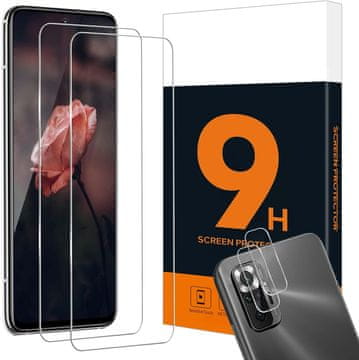 shumee 2x KALJENO STEKLO ZA XIAOMI REDMI NOTE 10 PRO SOLID + 2x STEKLO ZA KAMERO