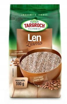 shumee Rjavo laneno seme (laneno seme) 500g Targroch