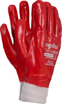 shumee OX-PVC gumirane PVC delovne rokavice, 1 par