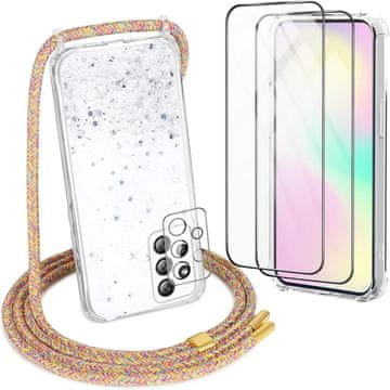 shumee KOMPLET 2 ETUI + 2 KALJENA STEKLA ZA SAMSUNG GALAXY A53 BLEŠČICE