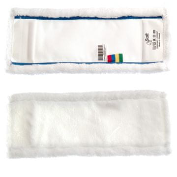 Ploščata krpa 40 cm mikrovlakna bela Premium (MMW40S)
