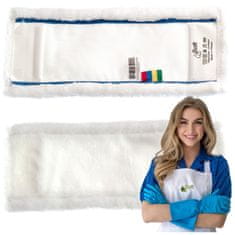 Ploščata krpa 40 cm mikrovlakna bela Premium (MMW40S)