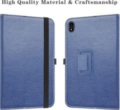 shumee OVITEK ZA TABLICO CHUWI HIPAD PRO 10.8"" EKO USNJE MORNO MODER S STOJALOM MT8789T