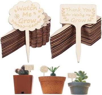 shumee PLANT PLANTS LESENI VRTNI MARKERJI Z NAPISI SET 30 KOS