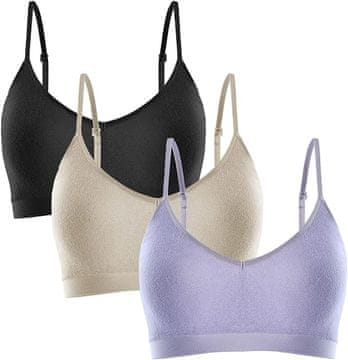shumee MEHKI ŠPORTNI NEDRČEK 3-PACK GIRLPAL R. S