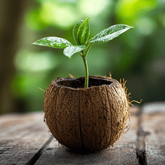 shumee BioCoco Husk Brick Briketi iz kokosovih sekancev, 500 g, zaviti v folijo za terarije