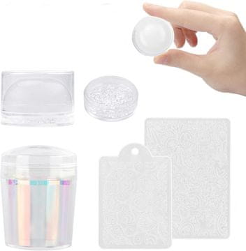 shumee ŠTAMPILKA ZA OKRAS NOHTOV + 2x PLOŠČICA ZA VZORCE + HOLO TRANSFER FOLIJA