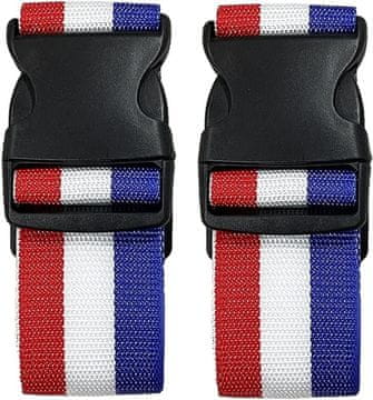 shumee TRAK ZA PRTLJAŽNI TRAK ZA KOVČEK NASTAVLJIV VARNOSTNI BARVNI 200cm x2