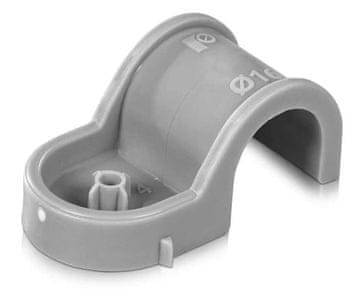 shumee Enojni plastični nosilec za 25 mm cevi 60 kosov