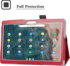 shumee OVITEK ZA TABLICO ARCHOS T96 9.6"" PU USNJE RDEČA MAT S STOJALOM
