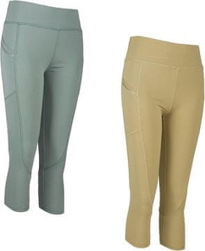 shumee ŽENSKE ŠPORTNE PAJAME 2-PAK RUMENO ZELENE 3/4 R.S/M