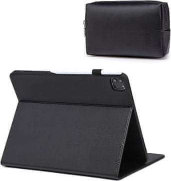 shumee OVITEK ZA TABLICO APPLE IPAD PRO 11"" 3/2/1 AIR 4/5 gen 10.9"" ČRNO PU USNJE